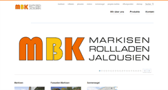 Desktop Screenshot of mbk-markisen.de